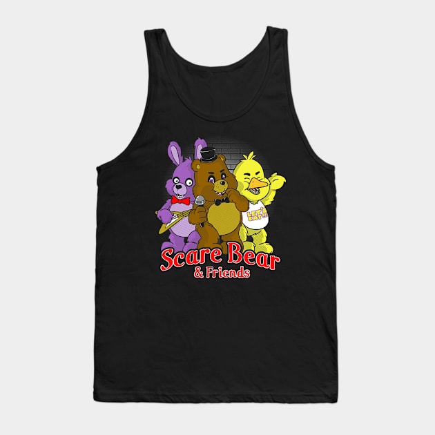 Freddy scare bear Tank Top by TeeKetch